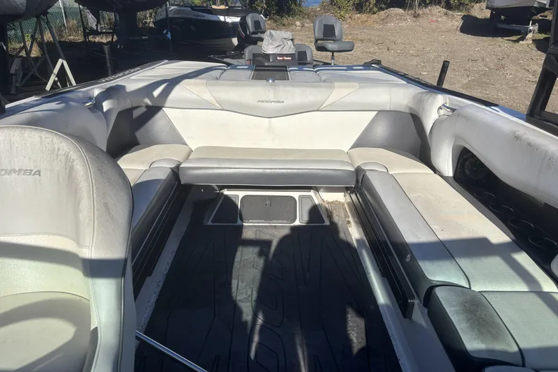 Slide: The Image of 2016 Moomba Craz boat interior with spacious seating and modern design. - 2