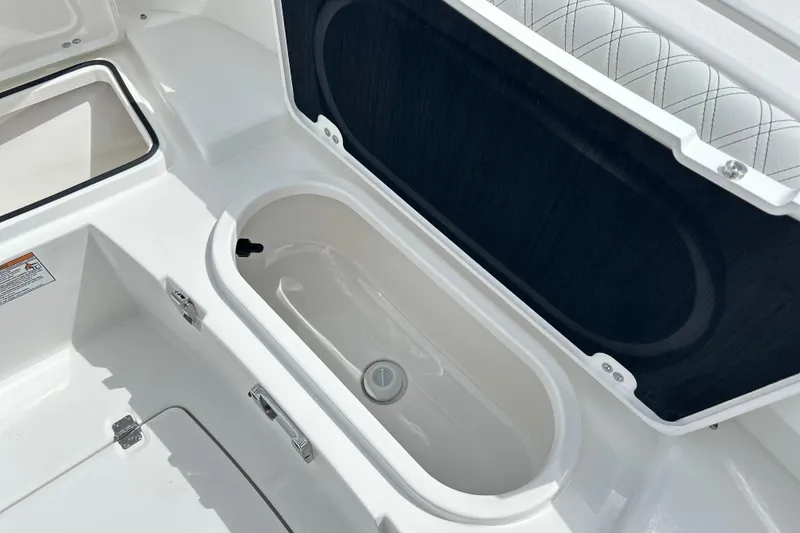 Slide: The Image of Open storage compartment on 2026 Sea Fox 282 Hybrid LT boat. - 31