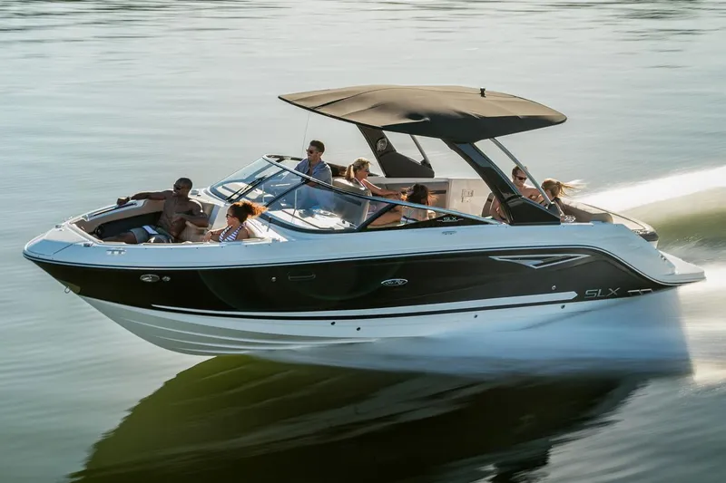 The Image of Manufacturer Provided Image: 2018 Sea Ray SLX 280 boat cruising on water with passengers. - 0