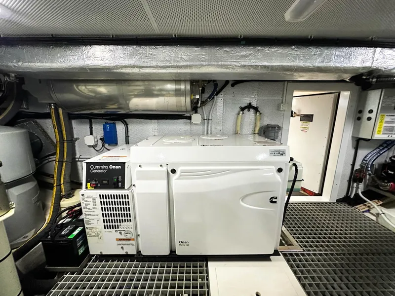 Slide: The Image of Cummins Onan generator in 2019 Galeon 560 Sky yacht engine room. - 26