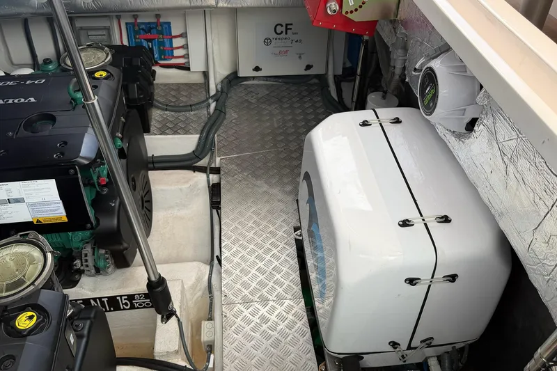 Slide: The Image of Engine room of 2024 Tesoro T40 boat with Volvo engine and equipment. - 51