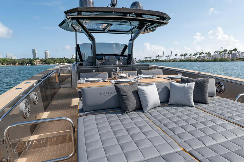 Slide: The Image of Luxurious 2023 Pardo Yachts 43 on calm waters. - 23