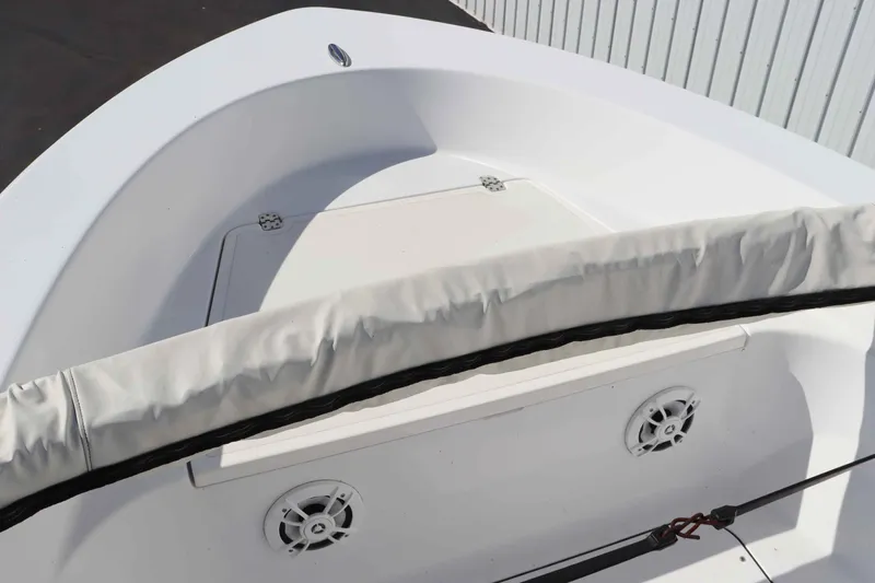 Slide: The Image of Sportsman 17 Island Reef 2015 boat deck with speakers. - 7