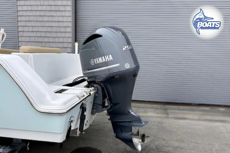 Slide: The Image of 2019 Sportsman Open 232 Center Console with Yamaha 250 outboard motor. - 16