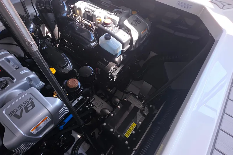 Slide: The Image of Engine compartment of 2026 Formula 360 Crossover Bowrider I/O with Big Block V8 engine. - 44