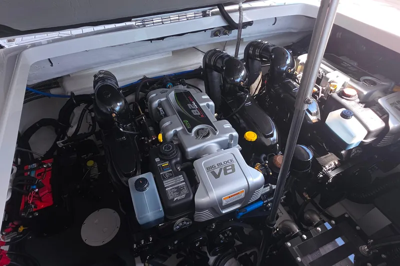 Slide: The Image of Engine compartment of 2026 Formula 360 Crossover Bowrider I/O with Big Block V8 engine. - 45