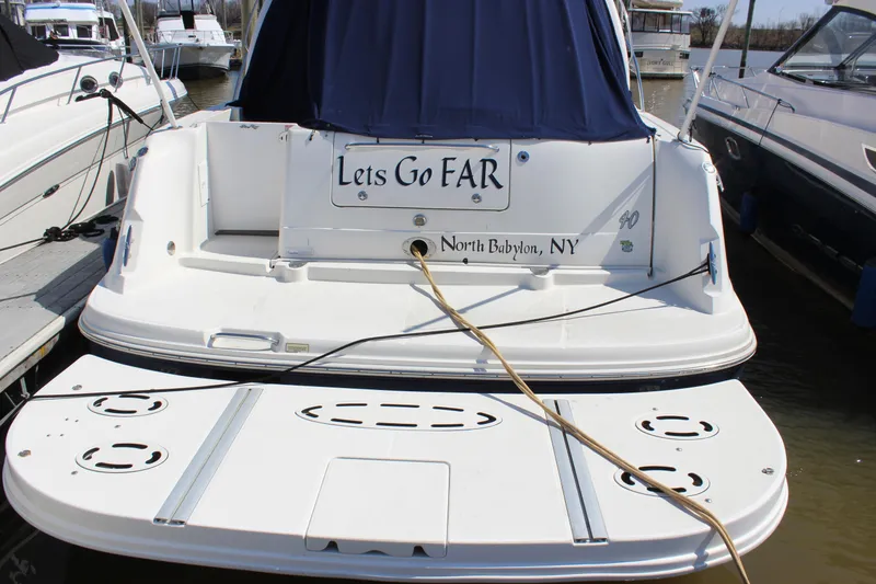 The Image of 2006 Sea Ray 40 Sundancer docked, named "Lets Go FAR," North Babylon, NY. - 0