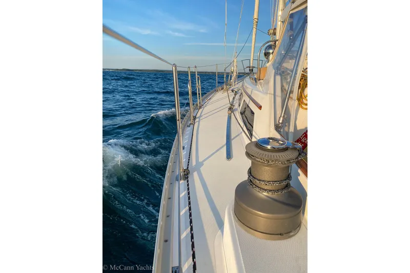 Slide: The Image of Sailing on a 1993 Alden 43 Aft Cockpit yacht, ocean view, sunny day. - 64