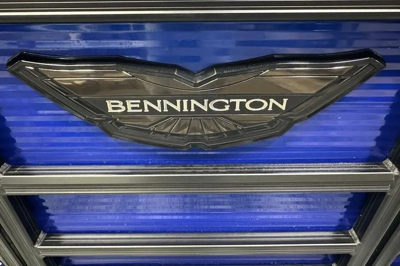 Slide: The Image of Bennington 24 M Quad Bench 2026 logo on blue background. - 8