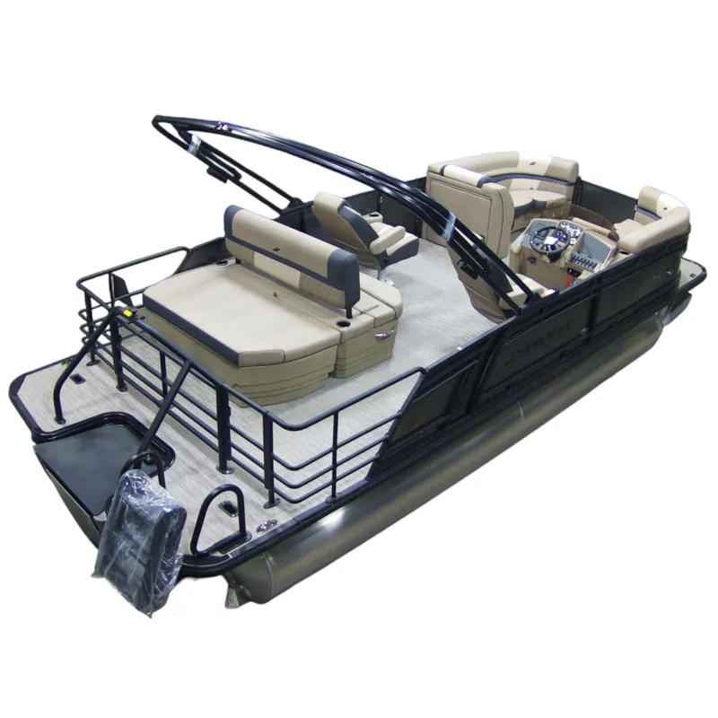 Slide: The Image of 2026 Starcraft EXS-3 Q DH Tritoon with luxurious interior. - 3