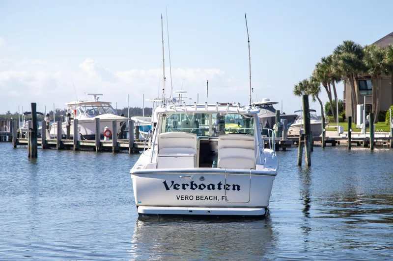 Slide: The Image of 2007 Tiara Yachts 3000 Open docked at Vero Beach marina. - 4