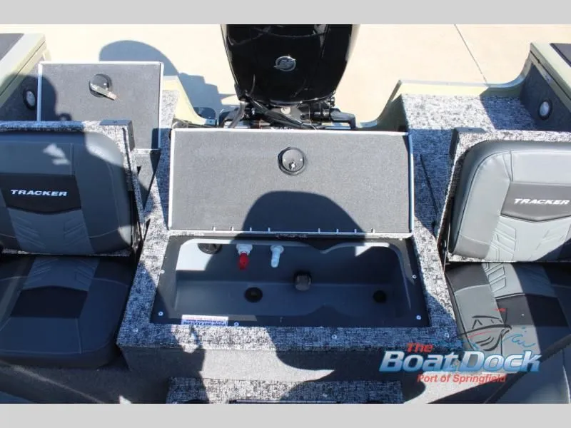 Slide: The Image of Interior view of 2026 Targa V18 Combo with seating and storage. - 16