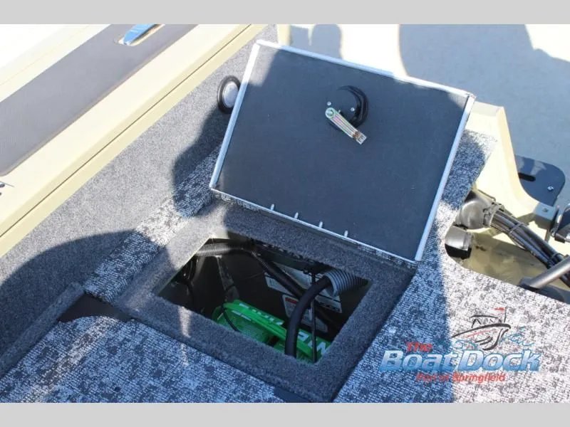 Slide: The Image of Targa V18 Combo 2026 boat battery compartment with cables. - 17