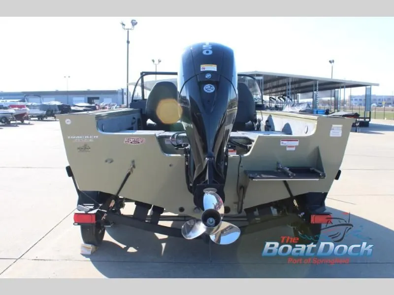 Slide: The Image of Rear view of 2026 Targa V18 Combo with outboard motor. - 7