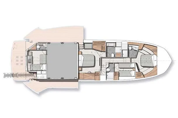 Slide: The Image of Manufacturer Provided Image: Floor plan of 2025 Galeon 620 FLY yacht, showcasing interior layout and design. - 11