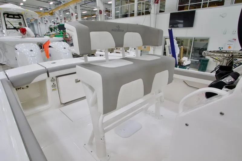 Slide: The Image of 2026 Regulator 23 boat interior with dual seating and modern design. - 15