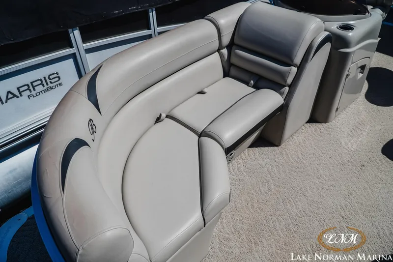Slide: The Image of Luxurious seating on a 2013 Berkshire 190CL pontoon boat at Lake Norman Marina. - 14