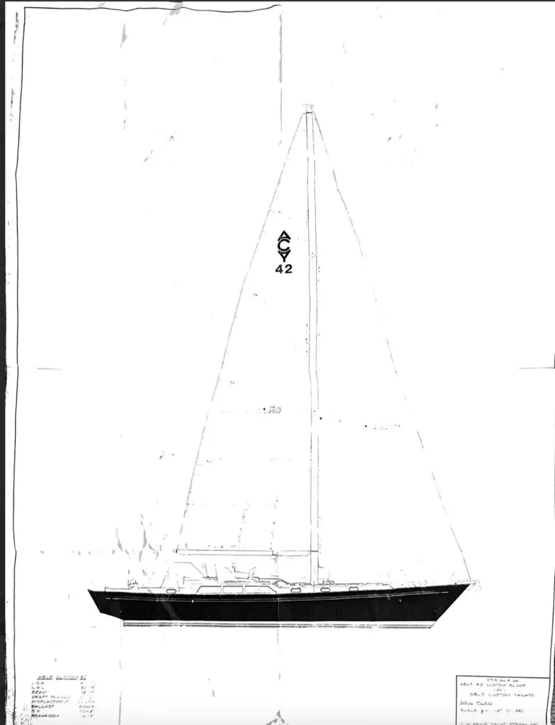 Slide: The Image of Able 42 Custom Yacht 1990 - 76