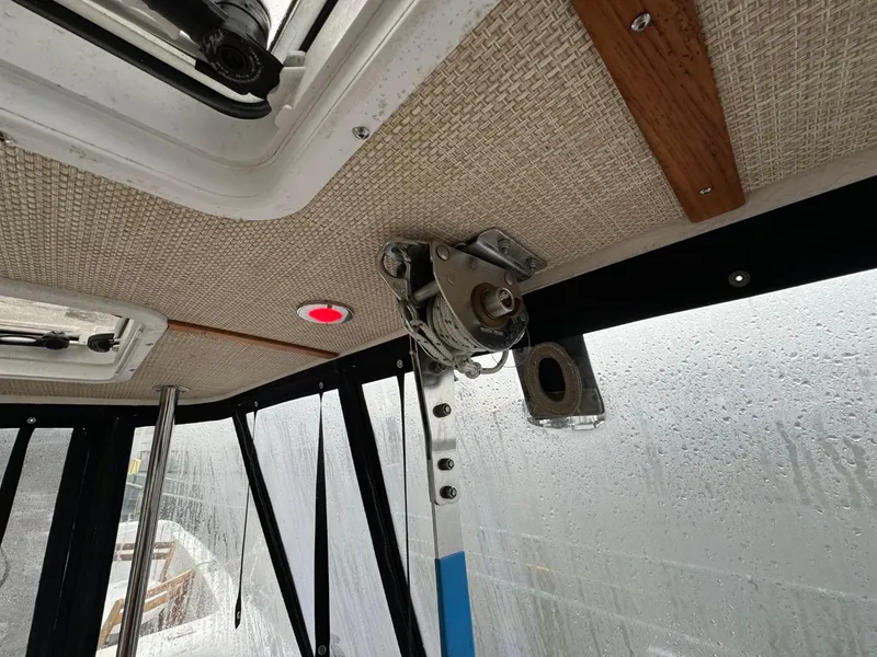 Slide: The Image of Interior view of 2018 Ranger Tugs R-31S Ranger Tug with ceiling-mounted equipment. - 15