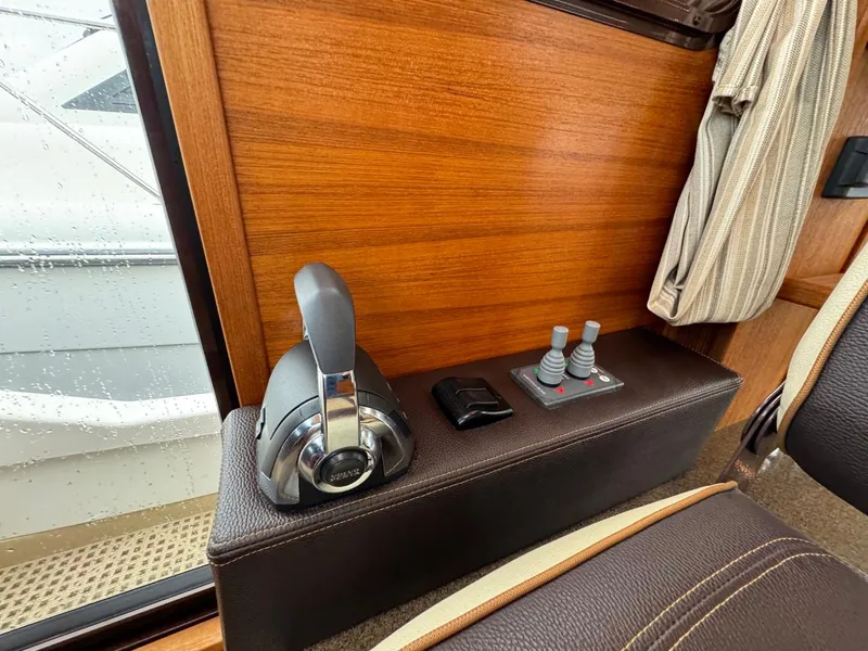 Slide: The Image of 2018 Ranger Tugs R-31S Ranger Tug interior controls and throttle. - 43