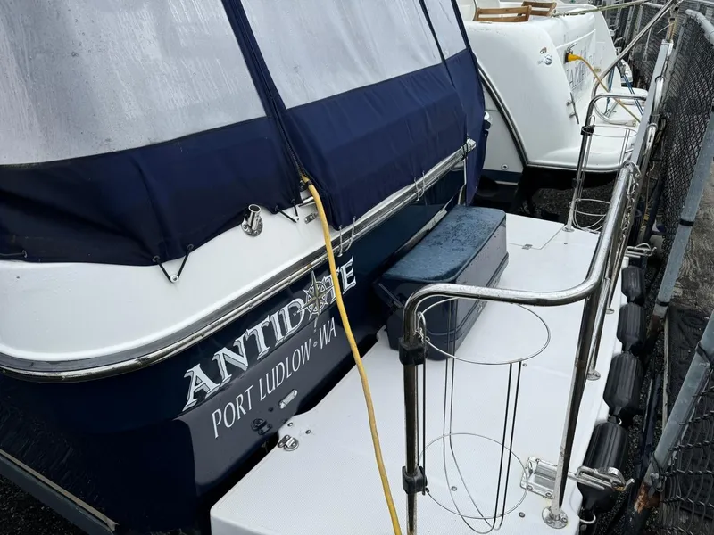 Slide: The Image of 2018 Ranger Tugs R-31S Ranger Tug docked, named Antidote, Port Ludlow, WA. - 7