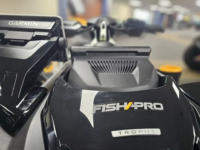 Slide: The Image of Close-up of Sea-Doo FISH PRO 2026 with Garmin equipment. - 10