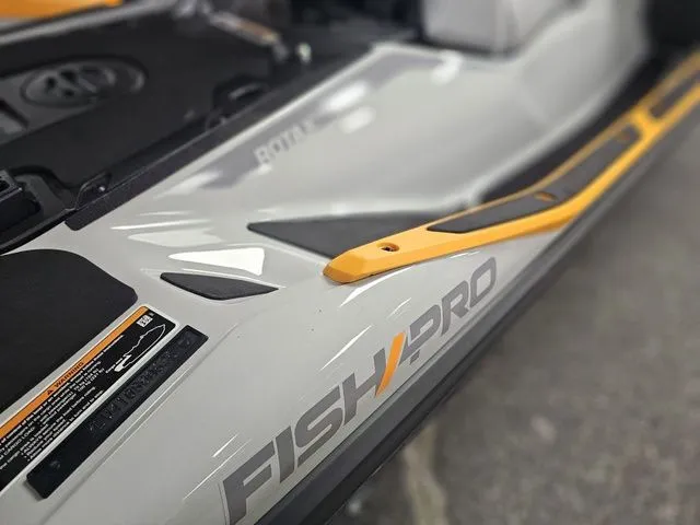 Slide: The Image of Close-up of the 2026 Sea-Doo FISH PRO jet ski. - 14