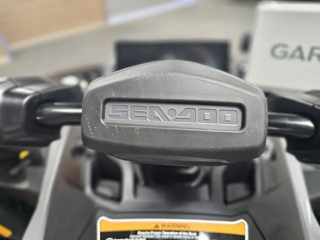 Slide: The Image of Close-up of Sea-Doo FISH PRO 2026 handlebar. - 19