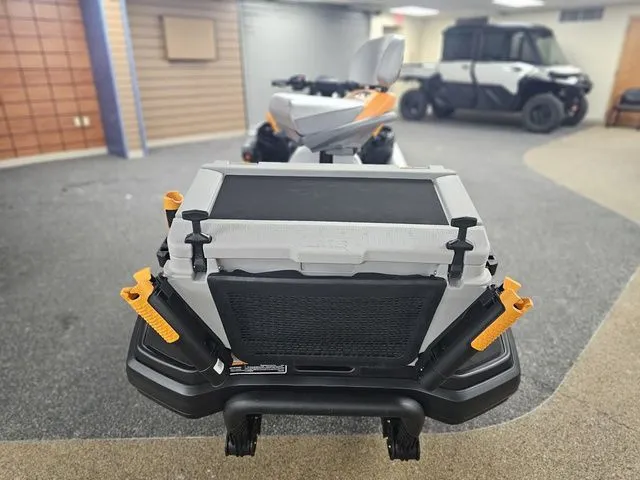 Slide: The Image of 2026 Sea-Doo FISH PRO with fishing gear in a showroom. - 6