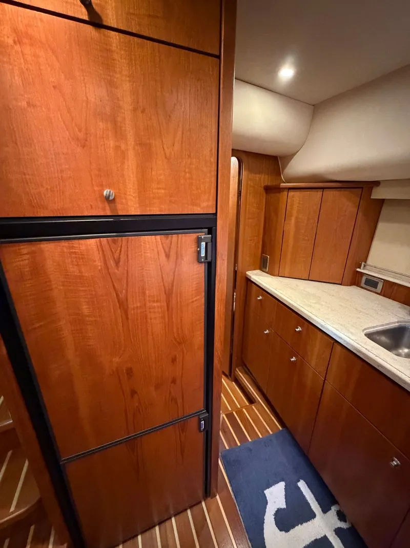 Slide: The Image of Engine room of 2009 Tiara Yachts 4300 Sovran with dual engines. - 45