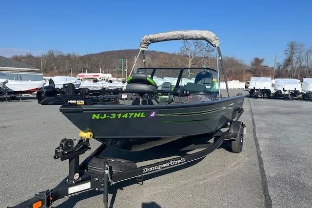 Slide: The Image of 2023 Ranger VS1782SC Reata boat on trailer in outdoor lot. - 6