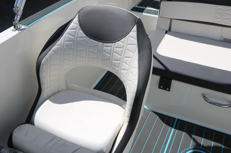 Slide: The Image of 2022 Bayliner VR5 Bowrider I/O interior with stylish seating and modern design. - 33