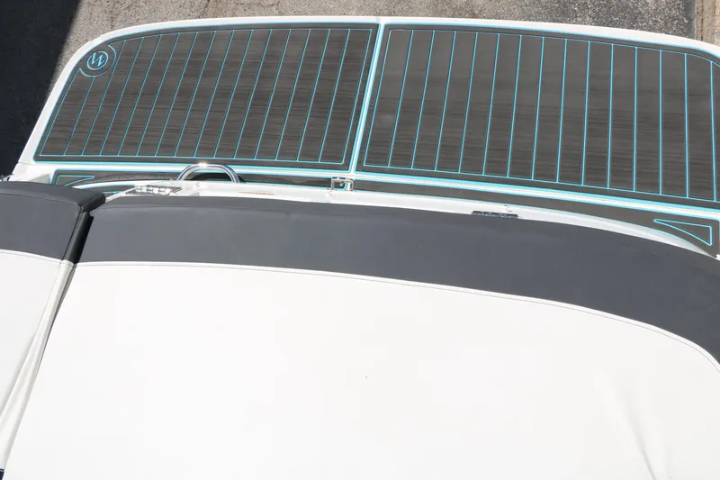 Slide: The Image of 2022 Bayliner VR5 Bowrider I/O boat with sleek deck design and modern features. - 38