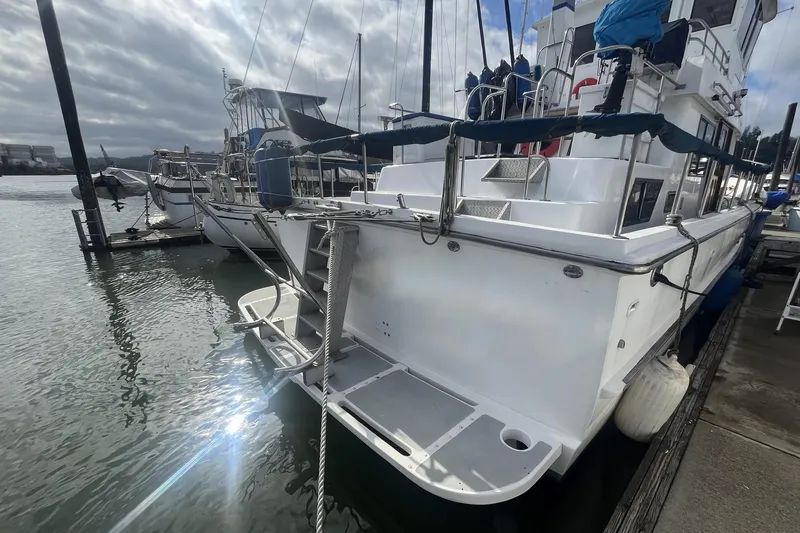 Slide: The Image of CHB 42 Aft Cabin Trawler - Stern - 11