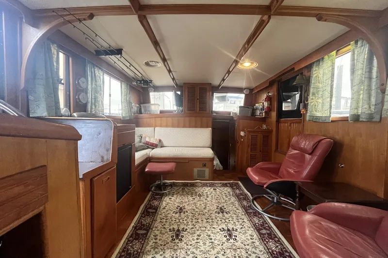 Slide: The Image of CHB 42 Aft Cabin Trawler - Looking Aft - 2