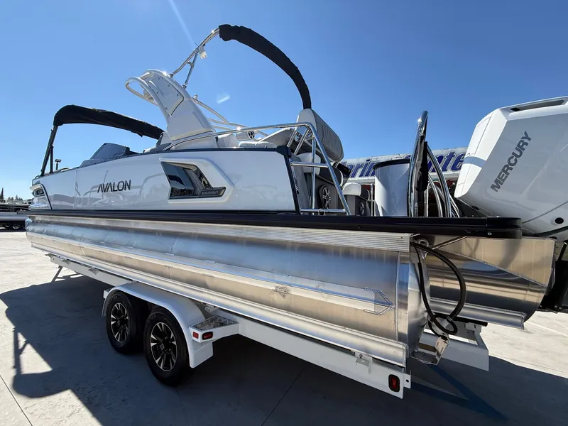 Slide: The Image of Avalon Excalibur LTD Quad Lounger Shift Windshield - 27 FT w/ 425HP Mercury V10! 2026 - 12