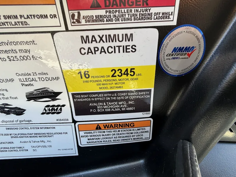 Slide: The Image of Avalon Excalibur LTD Quad Lounger Shift Windshield - 27 FT w/ 425HP Mercury V10! 2026 - 15