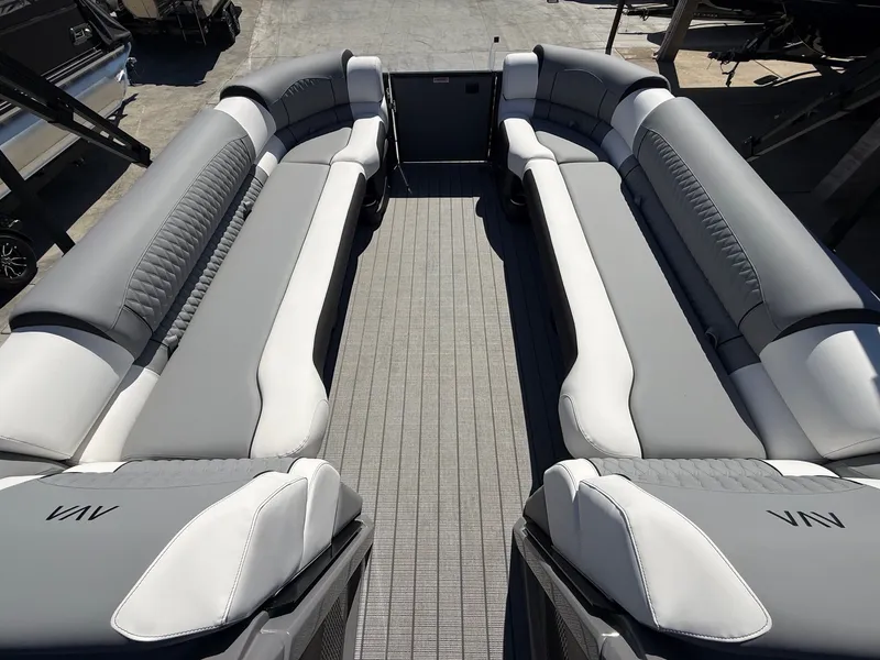 Slide: The Image of Avalon Excalibur LTD Quad Lounger Shift Windshield - 27 FT w/ 425HP Mercury V10! 2026 - 17