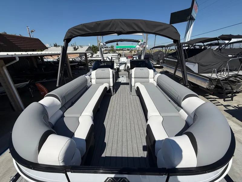 Slide: The Image of Avalon Excalibur LTD Quad Lounger Shift Windshield - 27 FT w/ 425HP Mercury V10! 2026 - 5