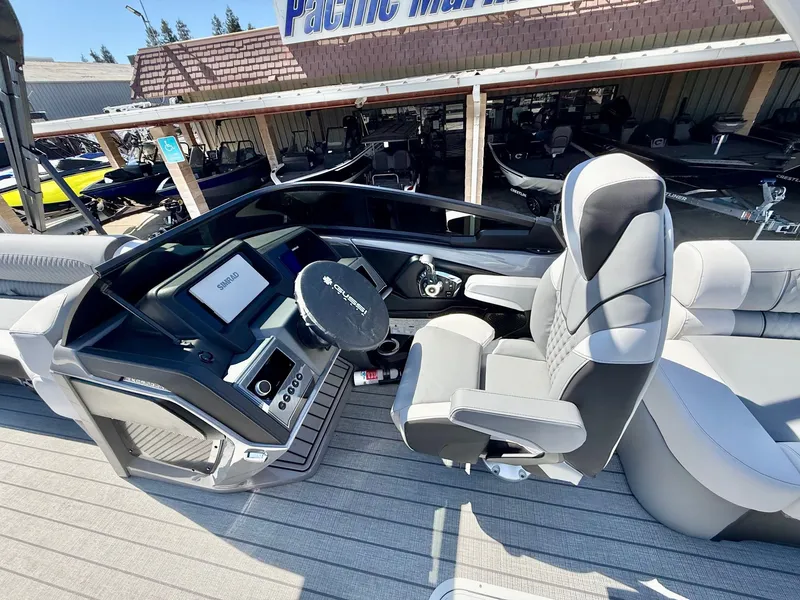 Slide: The Image of Avalon Excalibur LTD Quad Lounger Shift Windshield - 27 FT w/ 425HP Mercury V10! 2026 - 6