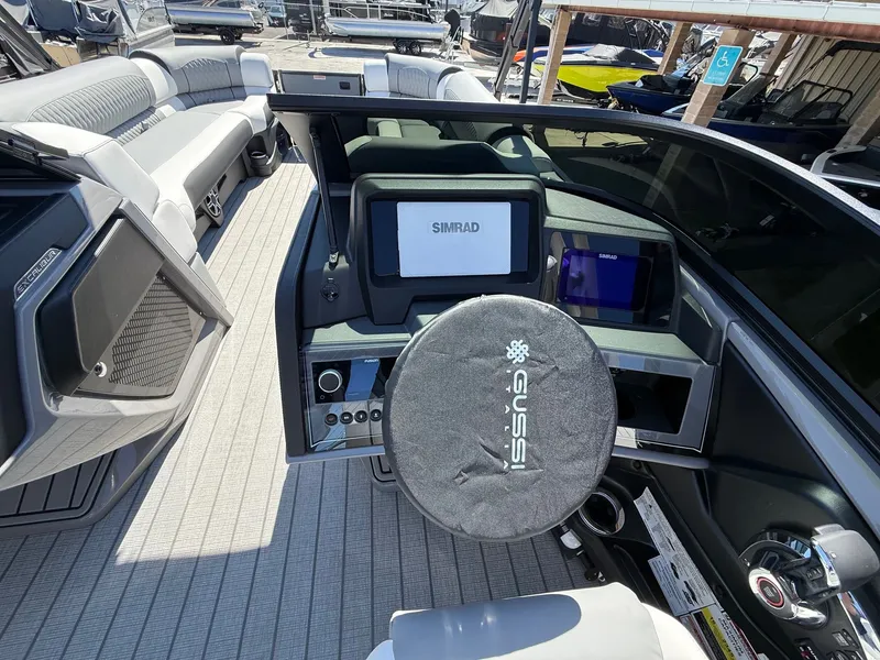 Slide: The Image of Avalon Excalibur LTD Quad Lounger Shift Windshield - 27 FT w/ 425HP Mercury V10! 2026 - 7