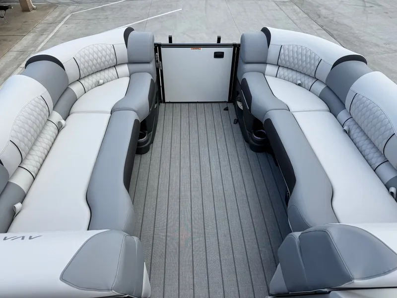 Slide: The Image of Avalon Excalibur LTD Quad Lounger Shift Windshield - 25 FT w/ 400HP Mercury V10! 2026 - 10
