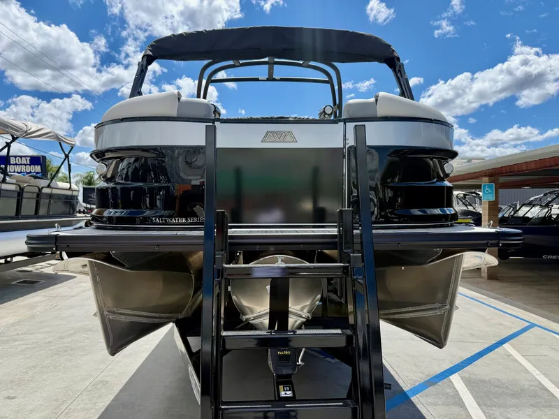 Slide: The Image of Avalon Excalibur LTD Quad Lounger Shift Windshield - 25 FT w/ 400HP Mercury V10! 2026 - 11