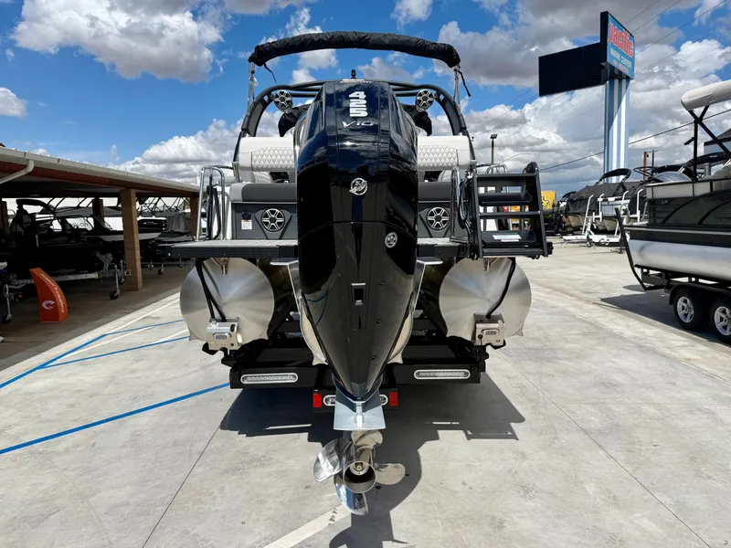 Slide: The Image of Avalon Excalibur LTD Quad Lounger Shift Windshield - 25 FT w/ 400HP Mercury V10! 2026 - 12