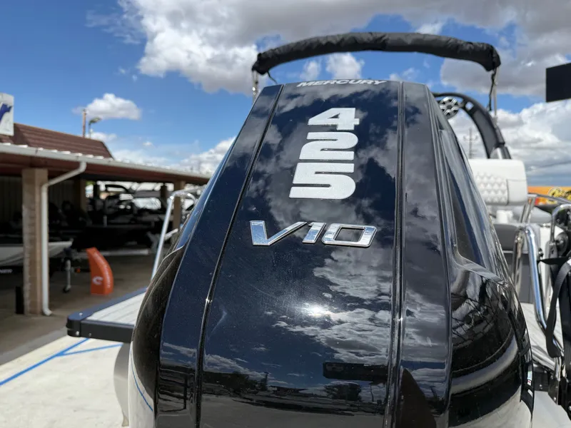 Slide: The Image of Avalon Excalibur LTD Quad Lounger Shift Windshield - 25 FT w/ 400HP Mercury V10! 2026 - 3