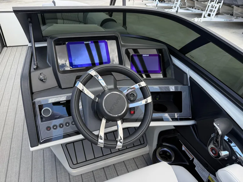 Slide: The Image of Avalon Excalibur LTD Quad Lounger Shift Windshield - 25 FT w/ 400HP Mercury V10! 2026 - 8