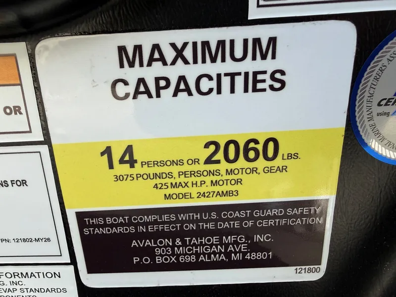 Slide: The Image of Avalon Excalibur LTD Quad Lounger Shift Windshield - 25 FT w/ 400HP Mercury V10! 2026 - 9