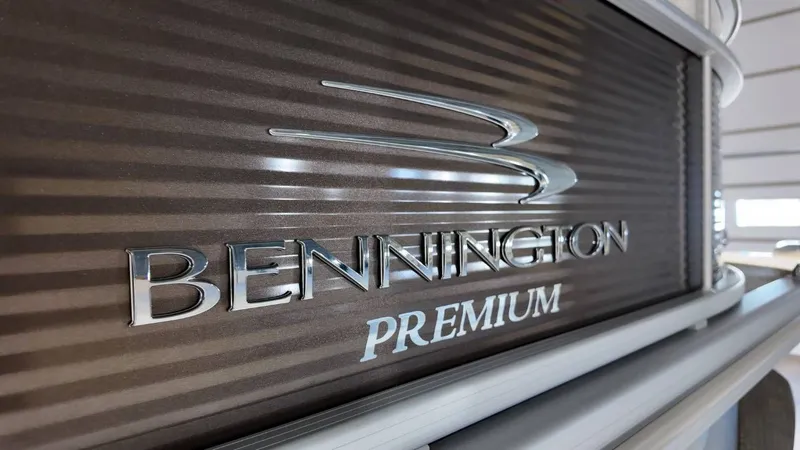 Slide: The Image of Bennington SXP SERIES 23SS 2019 Premium logo on boat. - 2
