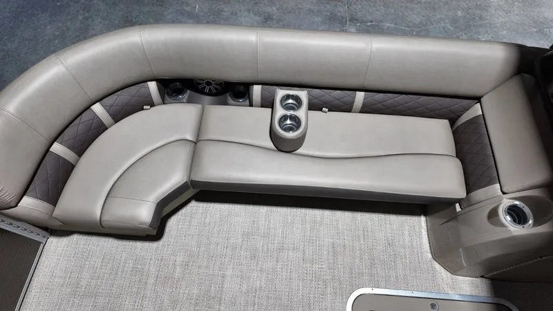 Slide: The Image of Interior of 2019 Bennington SXP SERIES 23SS with beige upholstery. - 29
