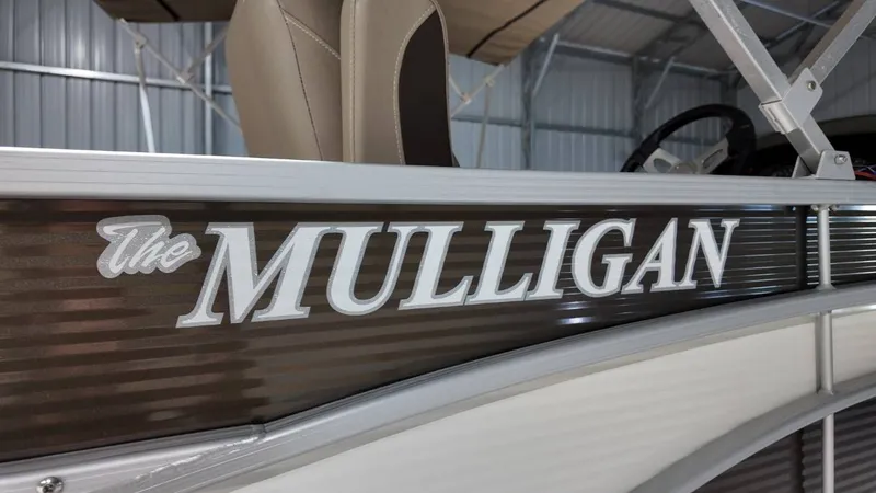 Slide: The Image of 2019 Bennington SXP SERIES 23SS with 'The Mulligan' lettering. - 4